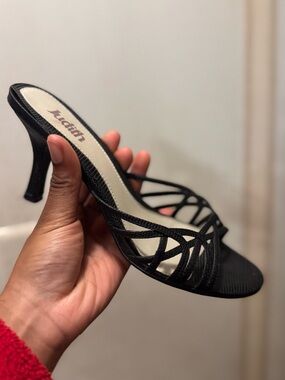 Judith Snakeprint Strappy Kitten heel